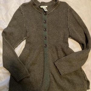 Ralph Lauren Women's Dark Gray Button-Up Cardigan